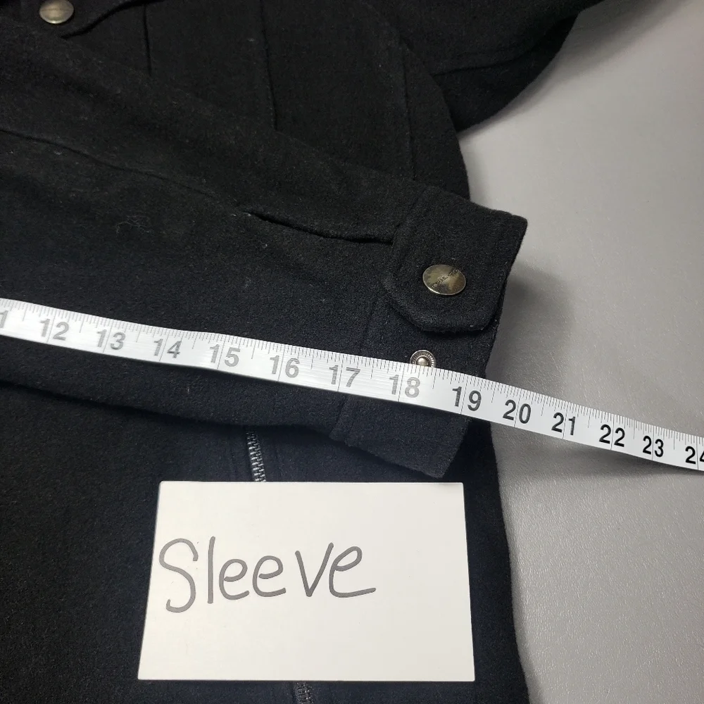 Michael Kors 63% wool black jacket women's size Large *read description*
